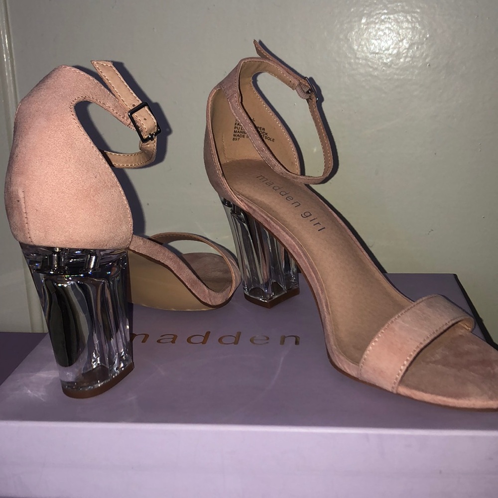 Madden girl pink sandal heels